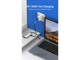 Док-станція для ноутбука Vention Hub 5-in-1 USB 3.1 Type-C (TNBHB) - мініатюра 6