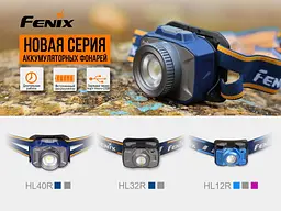 Ліхтар налобний Fenix HL40R Cree XP-LHIV2 LED сірий - мініатюра 6