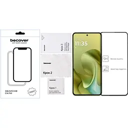 Скло захисне BeCover Motorola Moto G86 Black (713727) - мініатюра 3