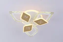 Люстра світлодіодна Valeso V K39939-3+3+1 WT+gold з пультом - мініатюра 3