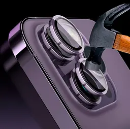 Захисне скло на камеру iLera для Apple iPhone 14 Pro/14 Pro Max Purple (iLFPPR02) [78653] - мініатюра 2