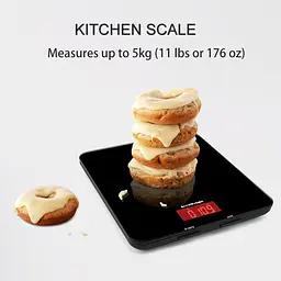 AccuWeight 201 цифрові багатофункціональні ваги для м'яса з РК-дисплеєм для випічки, кухні, приготування, вантажопідйомність 11 фу - мініатюра 3