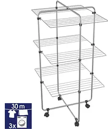 Сушарка для білизни підлогова Casa Si Viper 3 Grey (CS92119G08) (DAS302373) - мініатюра 2