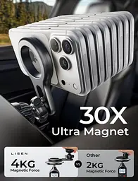 Автотримач LISEN MagSafe, 2026 Магнітні тримачі для телефона для автомобільного вентиляційного отвору - мініатюра 8