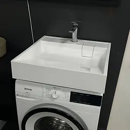 Умивальник накладний на пральну машину без переливу Adamant TIDE White 60 см - мініатюра 2