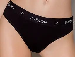 Трусики-слипы из хлопка с эластаном Passion PS004 Panties black, S (черный) - миниатюра 2