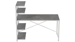 Комп'ютерний стіл Ferrum-decor Джек 75x120x70 Білий ДСП Бетон (FRD-105317)