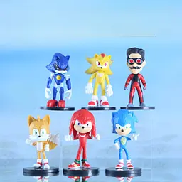 Набір Дитячих Ігрових фігурок Sonic the Hedgehog, Сонік і друзі, 6 шт. - мініатюра 2