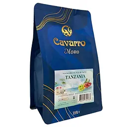 Кава мелена Cavarro Mono Arabica Tanzania Kilimanjaro під фільтр кавоварку 250 г