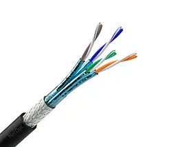 Кабель для зовнішньої прокладки OK-Net КПпПО-ВПЕ (600) S/FTP, CAT 7, 4 х 2 х 0,56, бухта 305 м (7935052)