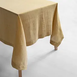 Скатертина з льону Lotus Home - Benna mango 170x250