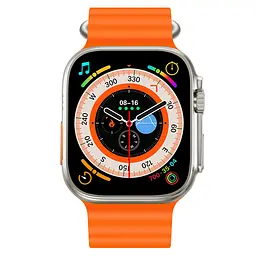 Смарт-годинник Skmei S234 силіконовий ремінець silver orange (16700) - мініатюра 2