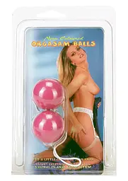 Вагінальні кульки Orgasm Balls, 3.5 см, фіолетовий - мініатюра 4