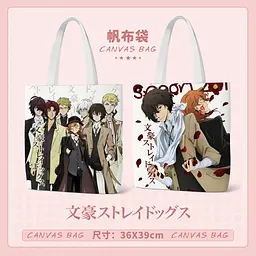Шоппер еко-сумка Великий із бродячих псів Bungou Stray Dogs 36 х 39 см двосторонній - мініатюра 2