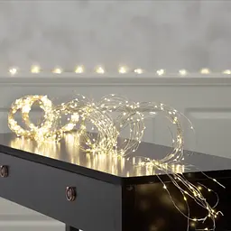 Роса пучок 2 метри 10 ниток Niki Light кінський хвіст з пультом керування 200 Led гірлянда для ялинки на 8 режимів теплий білий - мініатюра 6