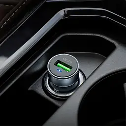 Автомобільний зарядний пристрій Hoco Z32 1USB QC3.0 Black 4A - мініатюра 2