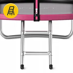 Батут із зовнішньою сіткою 4FIZJO Classic 8FT 252 см Black/Pink (P-5907739314536) - мініатюра 4