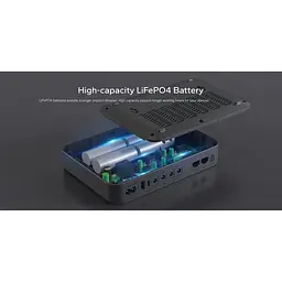 ДБЖ Marsriva DC UPS для роутерів KP5 Max 4xDC+USB+USB-C+PoE OUT, 5V/9V/12V/24V 18W 20000mAh LiFePO4 - мініатюра 7