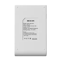 Джерело безперебійного живлення Mini UPS WGP UPS103A White 10400mAh 5V/9V/12V, Li-ion 4*2.6Ah, для роутера та оптичного терміналу (42-00256) - мініатюра 5