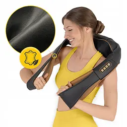 Накидка-масажер 4FIZJO Shiatsu Pro+ для шиї та спини Black/Gold (P-5907739312358) - мініатюра 10