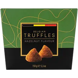 Цукерки трюфелі Belgian Truffles Cocoa Dusted Truffles Hazelnut з какао-порошком 150 г