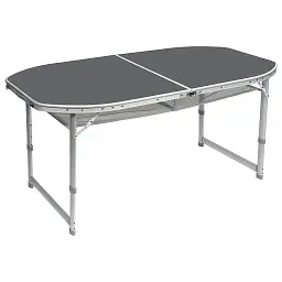 Стіл Bo-Camp Case Model Oval 150x80 см сірий (DAS303275)