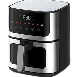 Аерогриль Rainberg RB 2268 4200 Вт аерофритюрниця безмасляна для приготування без олії з регулюванням температури 8 л - мініатюра 6