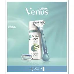 Подарунковий набір для жінок Gillette Venus: бритва Smooth + змінні картриджі, 2 шт. + гель для гоління Satin Care 75 мл - мініатюра 8