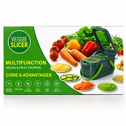 Овочерізка Мультислайсер vegetable cutter / Мультислайсер для овочів та фруктів / Механічний ручний подрібнювач - мініатюра 3