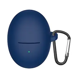 Силіконовий чохол для навушників JBL FreeBuds 5, Hang Case, синій, ультратонкий захисний кейс товщиною 2 мм, захист від подряпин, пилу та ударів, компактний, з карабіном для кріплення, ArmorStandart (ARM80460)
