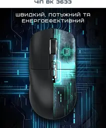 Миша ATTACK SHARK X6 Black - мініатюра 6
