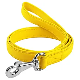 Повідець для собак шкіряний Waudog Glamour M-XXL Ш 25 мм Дл 122 см (2033768000003)