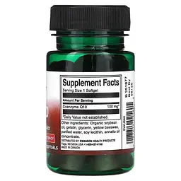 Коензим Q-10 Co Q10 100 mg 50 рідких капсул Swanson vit0005719 - мініатюра 2