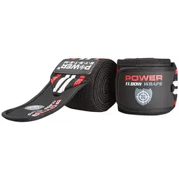 Бинти на лікоть Power System PS-3600 Elbow Wraps Red/Black (пара) (PS-3600_Red-Black)