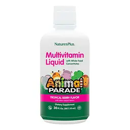 Вітаміни та мінерали Natures Plus Animal Parade Miltivitamin Liquid, 887 мл - Тропічні ягоди
