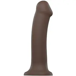 Фалоімітатор Strap-On-Me Dual Density Bendable XL 20 см коричневий