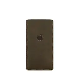 Шкіряний чохол для iPhone 13 Темно-коричневий Crazy Horse BlankNote - мініатюра 4