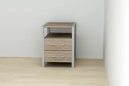 Тумба універсальна Ferrum-decor Вів'єн 2/2 50x41x40 сірий ДСП Дуб Сонома Трюфель 16мм (FRD-104169) - мініатюра 4