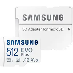 Карта пам’яті MICRO SDXC EVO+ 512GB V30 W/A MB-MC512SA/EU SAMSUNG