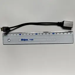 Кабель кутовий HDMI mini (тато) - HDMI (мама) кут 90 градусів. Довжина 20 см - мініатюра 6