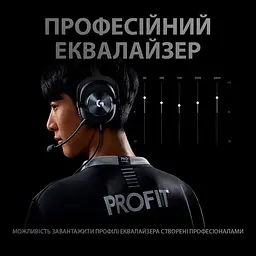 Ігрові навушники Logitech G PRO X + Stand Black (991-000358) [154766] - мініатюра 11