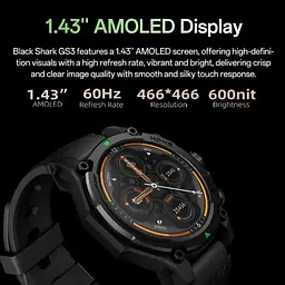 Годинник розумний Black Shark GS3-Black BS-GS3 чорний - мініатюра 8
