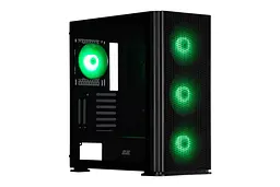 2E Gaming Корпус Vertex GI01B без БЖ 2xUSB3.0, 1xUSBType-C, 3x140мм ARGB, 1x120мм ARGB, VGA 380мм, LCS ready, контролер з пультом, TG Side Panel, EATX, чорний - мініатюра 3