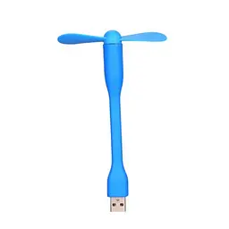 Вентилятор мобільний USB синій - мініатюра 3
