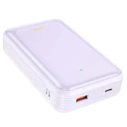 Акумулятор зовнішній Hoco Q21A 20000mAh Great power bank з фіолетовим дисплеєм - мініатюра 2