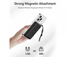 Зовнішній акумулятор (Power Bank) VEGER W1151 Wireless 38.5Wh 3.85V 10000mAh Black - мініатюра 5