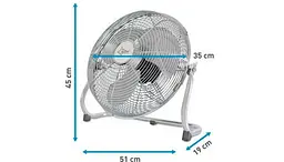 Підлоговий вентилятор діам 50см Suntec CoolBreeze 5000 BV - мініатюра 3