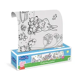 Дитяча розмальовка "Peppa Pig: Прогулянка з родиною" 200184 великий формат 70×16 см