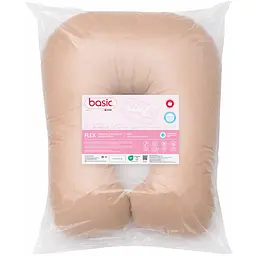 Подушка Sonex Basic Flex для вагітних та відпочинку П-подібна антиалергенна 135x68x25 коричнева (SO102580) - мініатюра 2