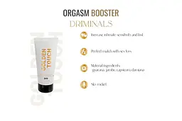 Збуджуючий гель Driminals Golden Touch Orgasm Booster, 30 мл - мініатюра 3